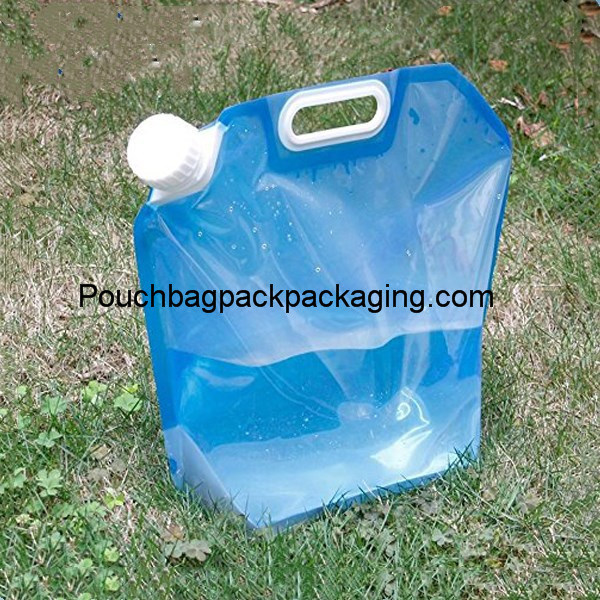 5L stand up spout pouch for water, plastic water bag foldable dostawca