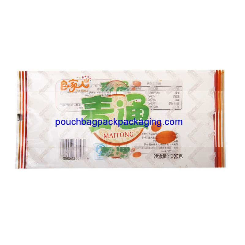 Noodle side gusset bag, back seal side gusset pouch for food packaging dostawca