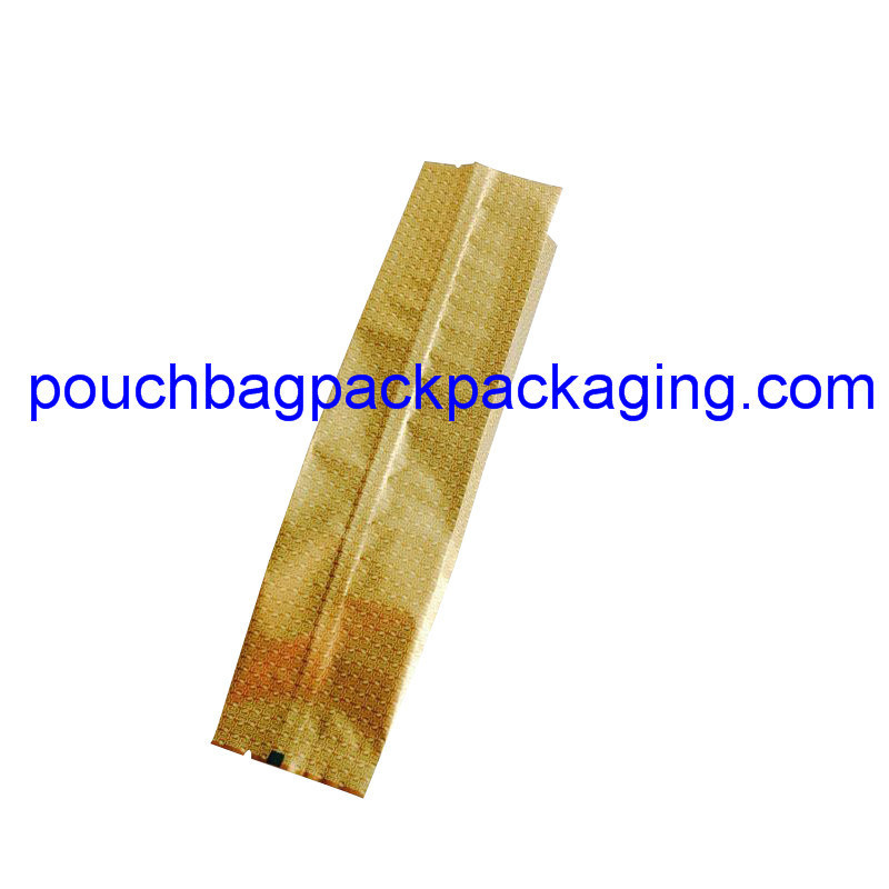 Custom foil tea bag, side gusset tea pouch bag, back heat seal bag dostawca