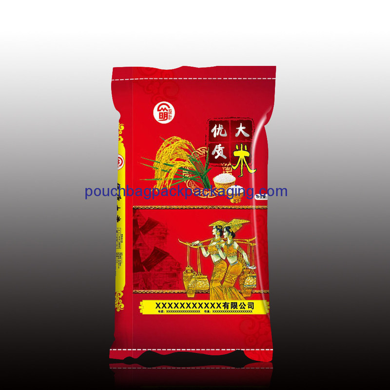 PP woven rice bag with custom printing, back seal bag for rice packaging 10KGS dostawca