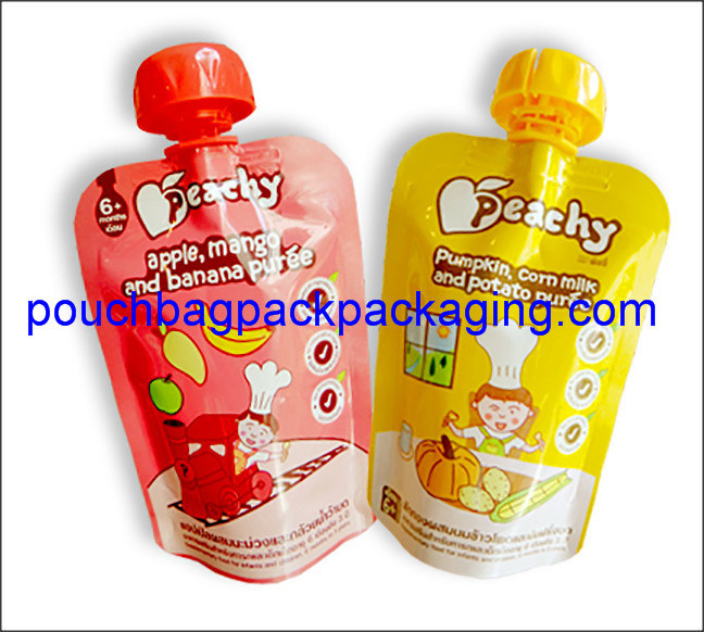 Spout stand up pouch for juice, beverage, Independent packing bags dostawca