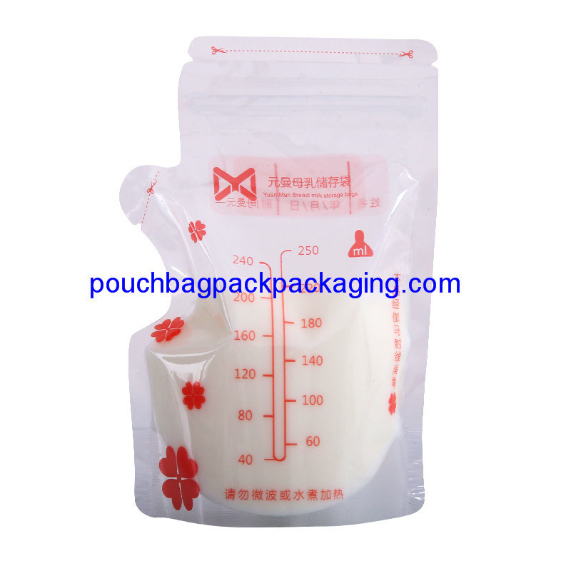 Breast milk storage bag pack 120 x 180 + 60 mm, popular breast milk storage pouch pack dostawca